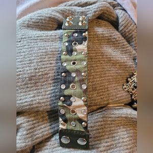 Camo cloth Snap bracelet
